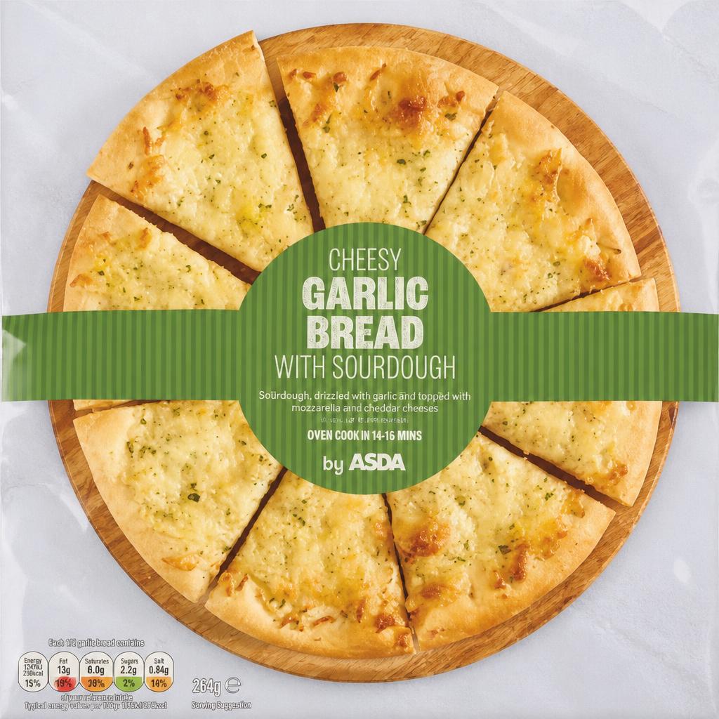 ASDA Cheesy Garlic Bread with Sourdough 268g