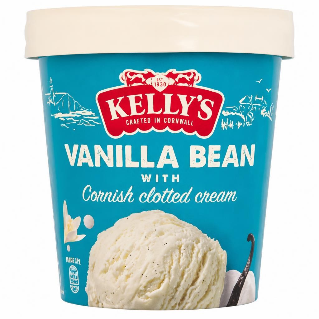 Kelly's Vanilla Bean with Cornish Clotted Cream 425ml