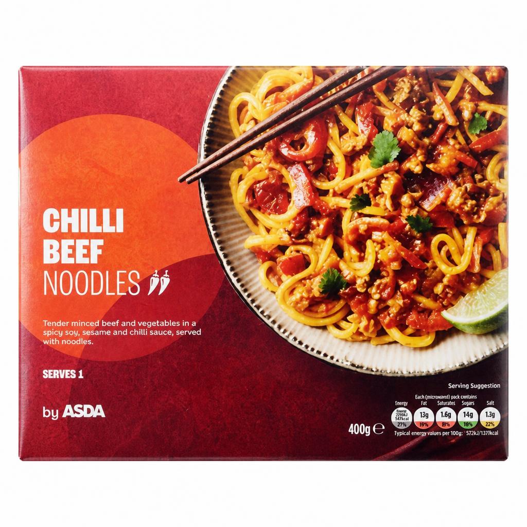 ASDA Chilli Beef Noodles 400g