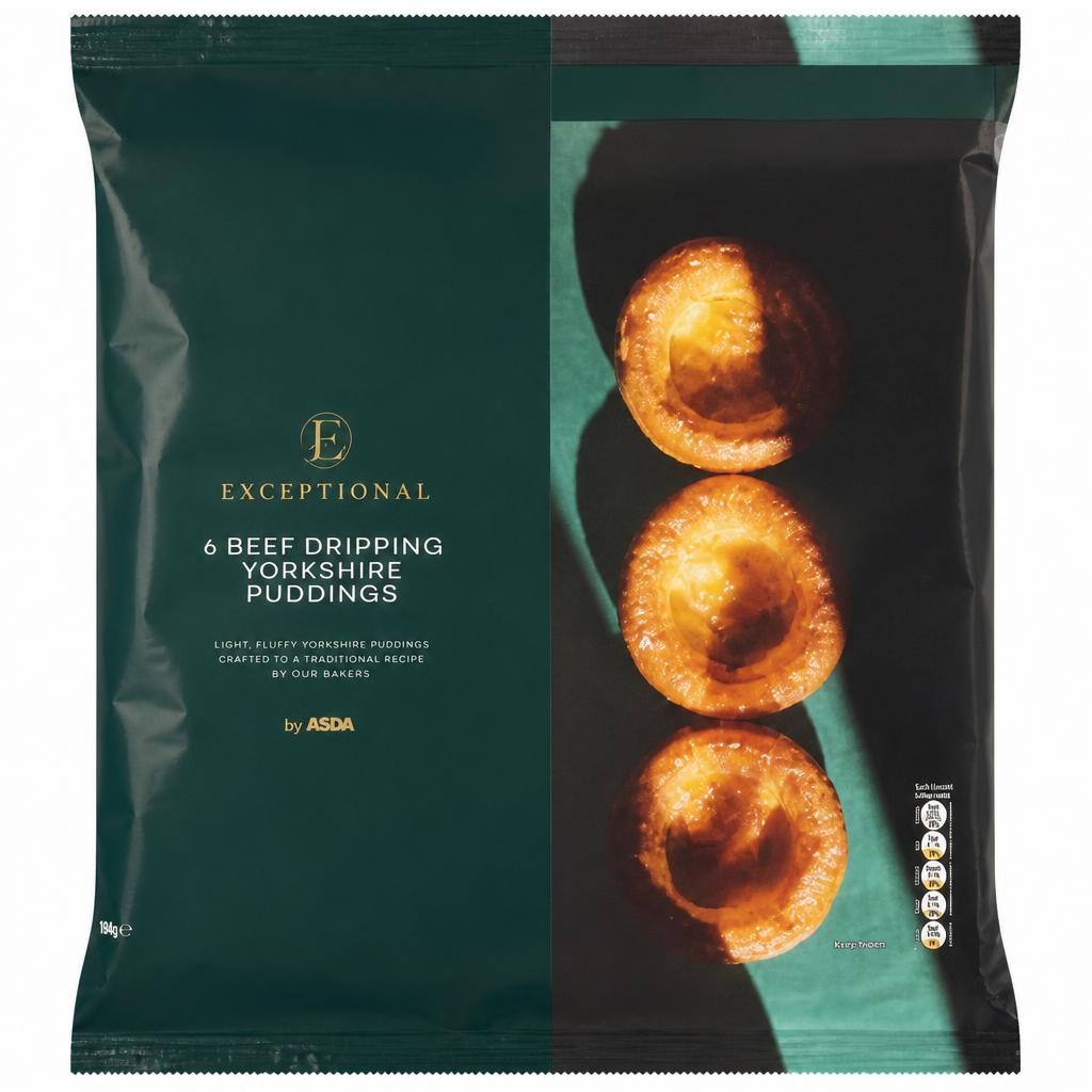 Exceptional by ASDA Exceptional by  6 Beef Dripping Yorkshire Puddings 288g