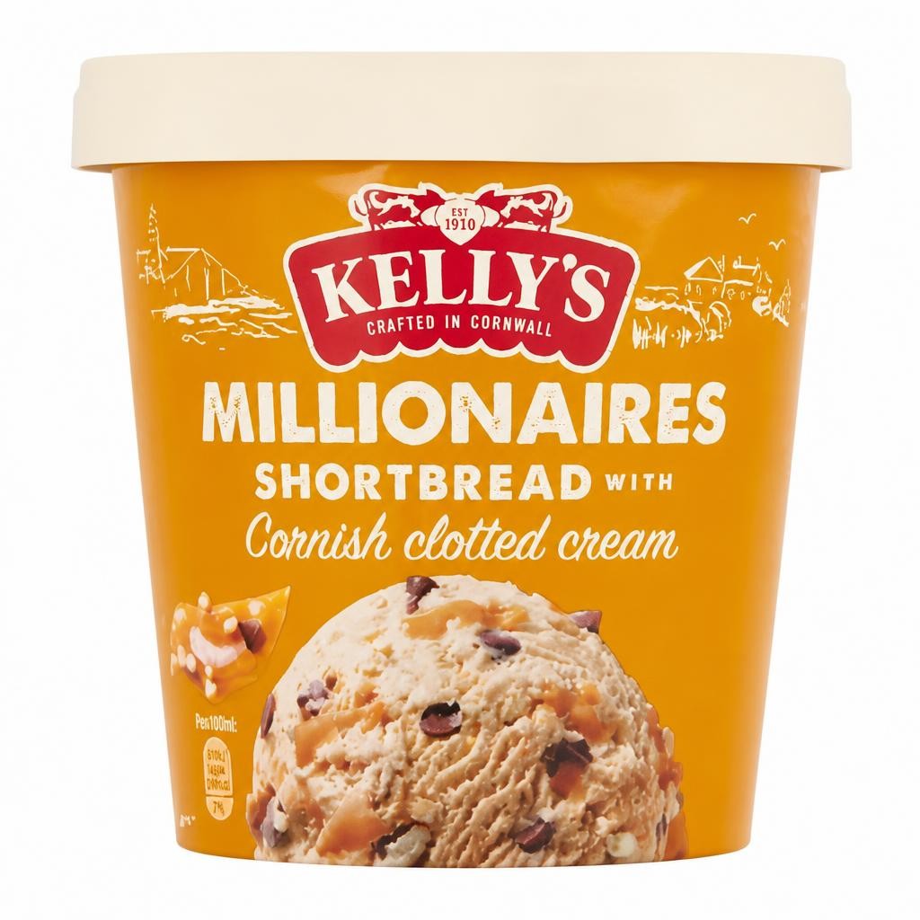 Kelly's Millionaires Shortbread with Cornish Clotted Cream 425ml