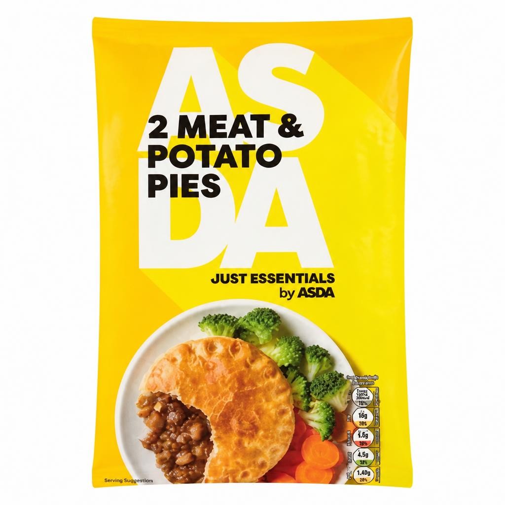 ASDA Just Essentials by  Meat & Potato Pies 2 x 120g (240g)