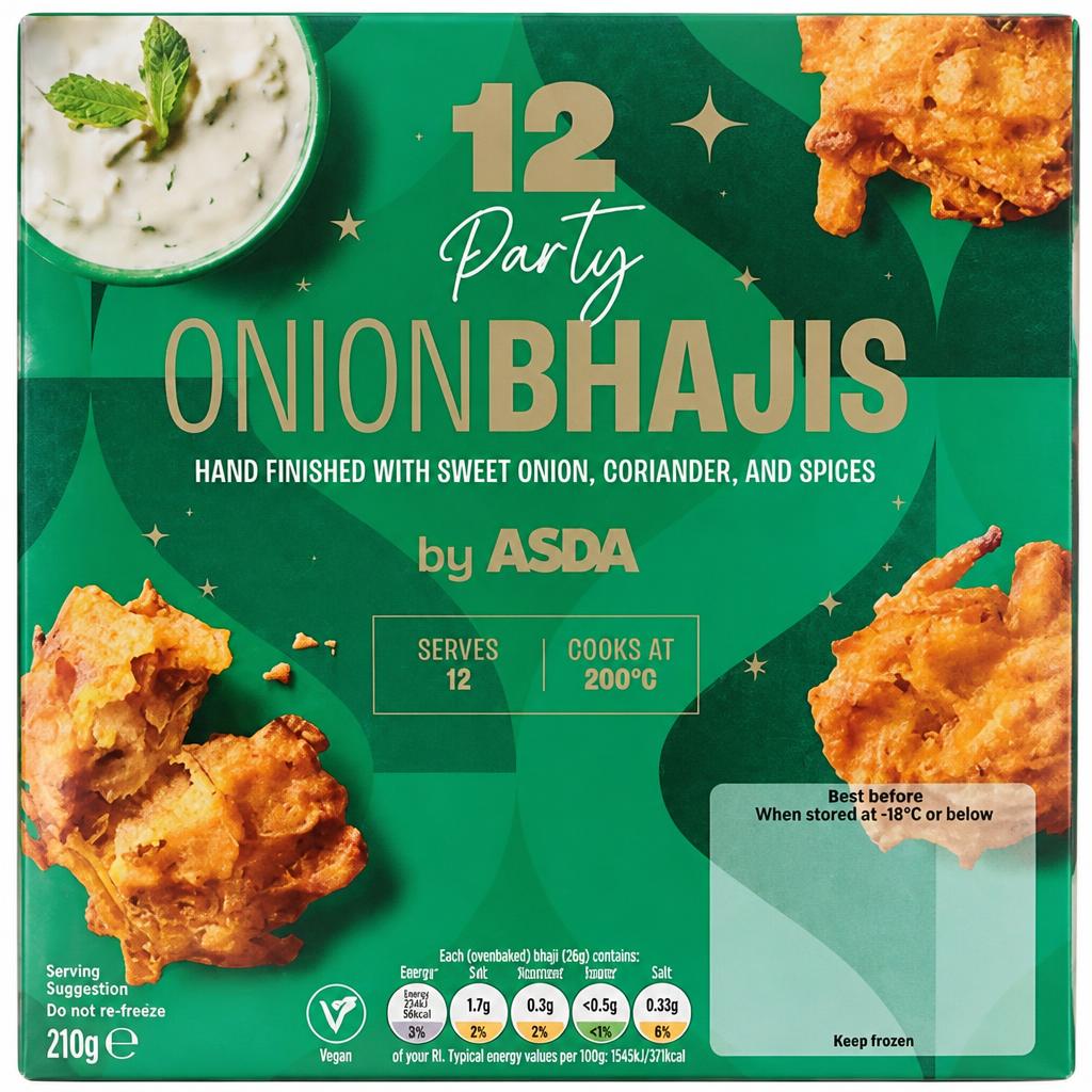 ASDA 12 Party Onion Bhajis 210g