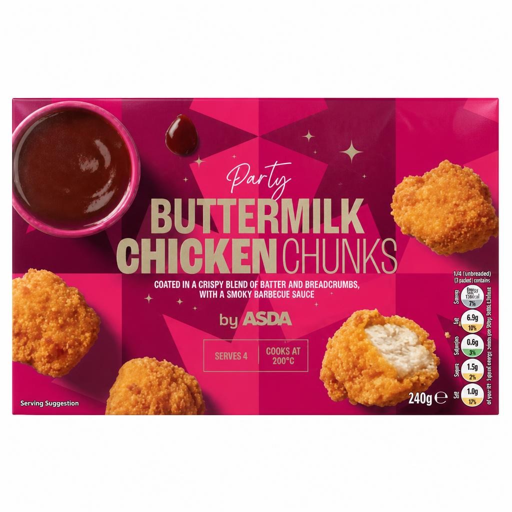 ASDA Party Buttermilk Chicken Chunks 240g
