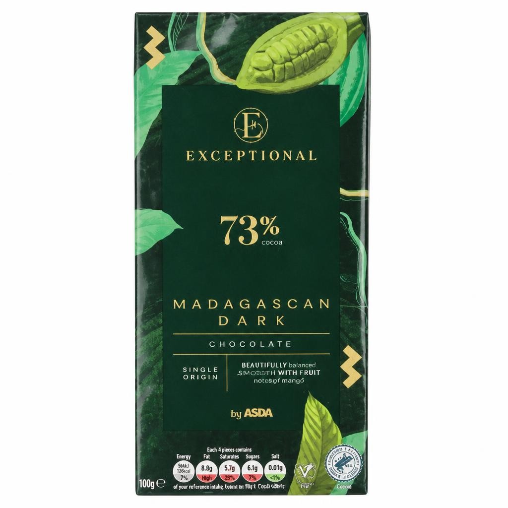Exceptional by ASDA Madagascan Dark Chocolate 100g