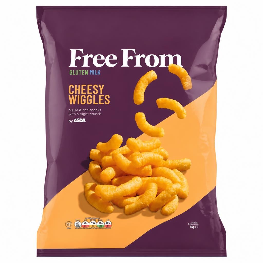 ASDA Free From Free From by  Cheesy Wiggles 150g