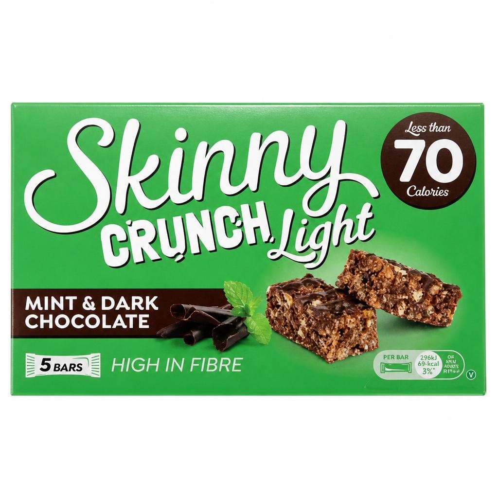 Skinny Crunch Crunch Light Mint 5 x 19g