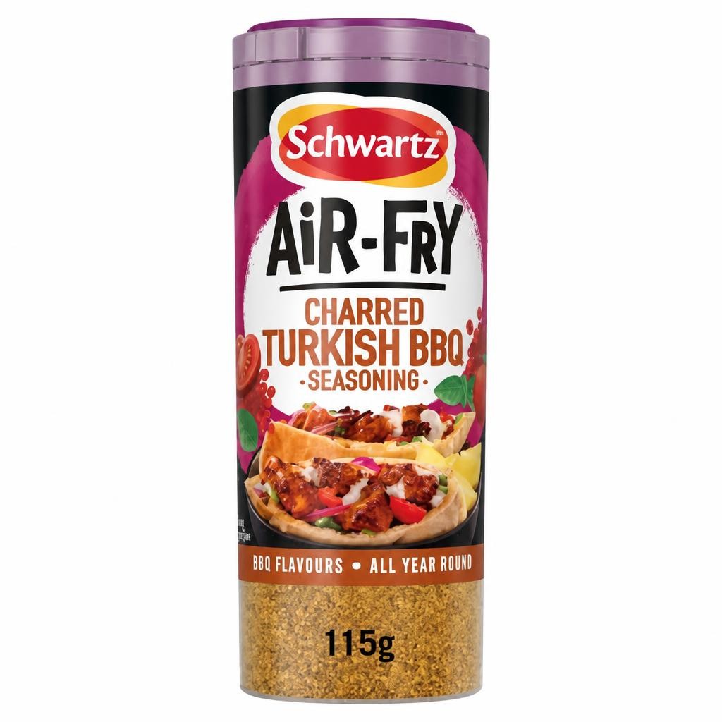 Schwartz Air Fryer Charred Turkish BBQ Seasoning Drum 115g