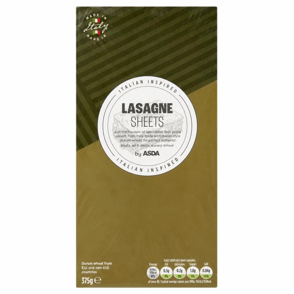 ASDA Italian Inspired Lasagne Sheets 375g