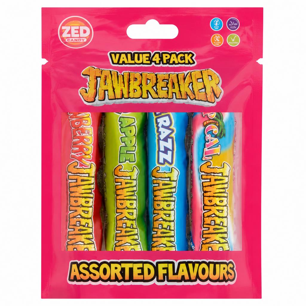 Zed Candy 4 Pack Jawbreakers Assorted Flavours 132g