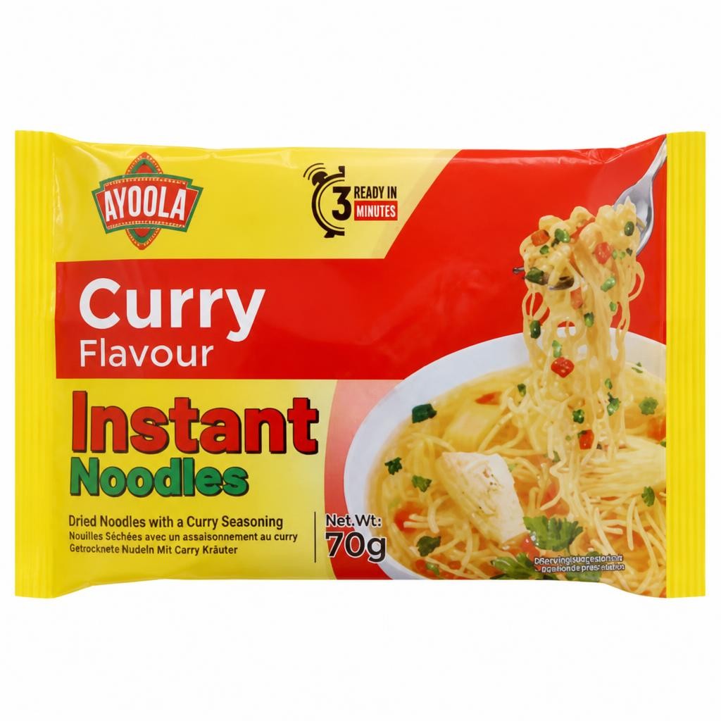 Ayoola Curry Flavour Instant Noodles 70g