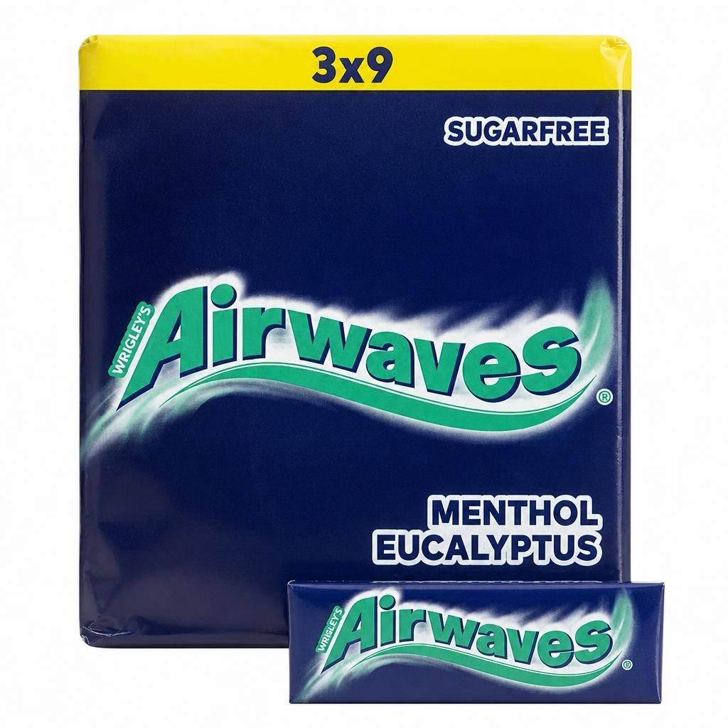 Airwaves Sugar Free Multipack Chewing Gum x9 Pieces