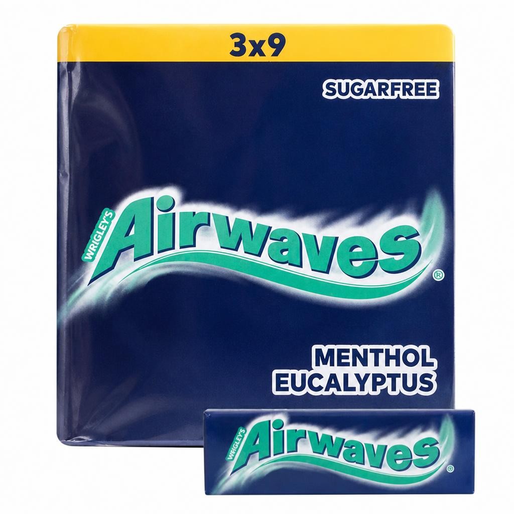 Airwaves Sugar Free Multipack Chewing Gum x9 Pieces