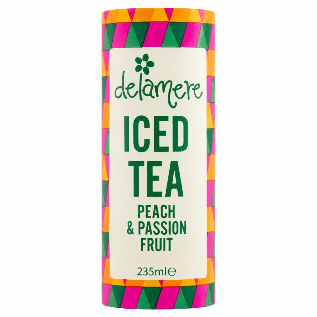 Delamere Iced Tea Peach & Passion Fruit 235ml