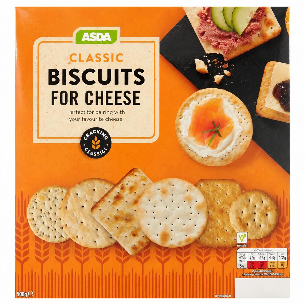 ASDA Classic Biscuits for Cheese 500g