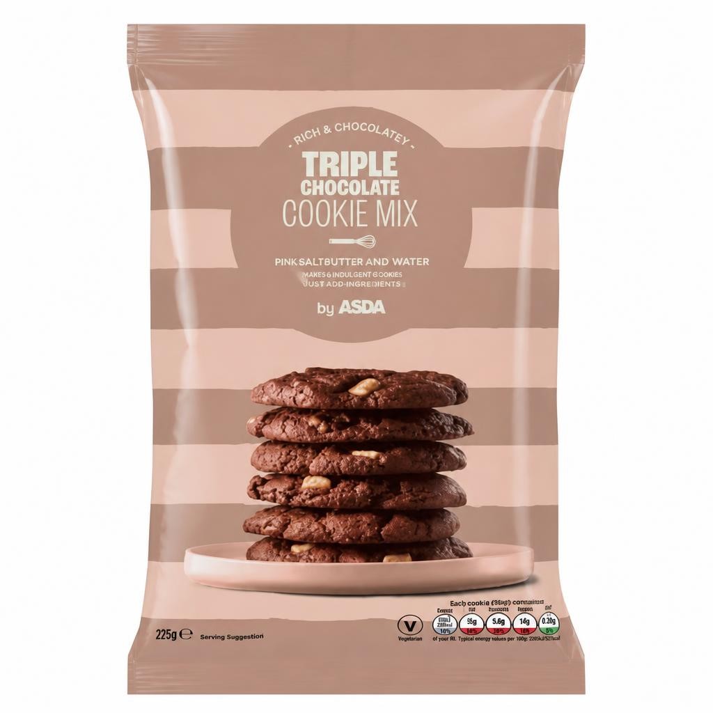 ASDA Triple Chocolate Cookie Mix 275g