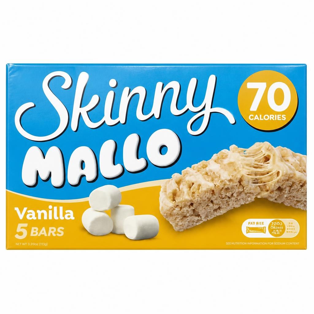 Skinny Brands Mallo Vanilla Flavour Bars 5 x 18g