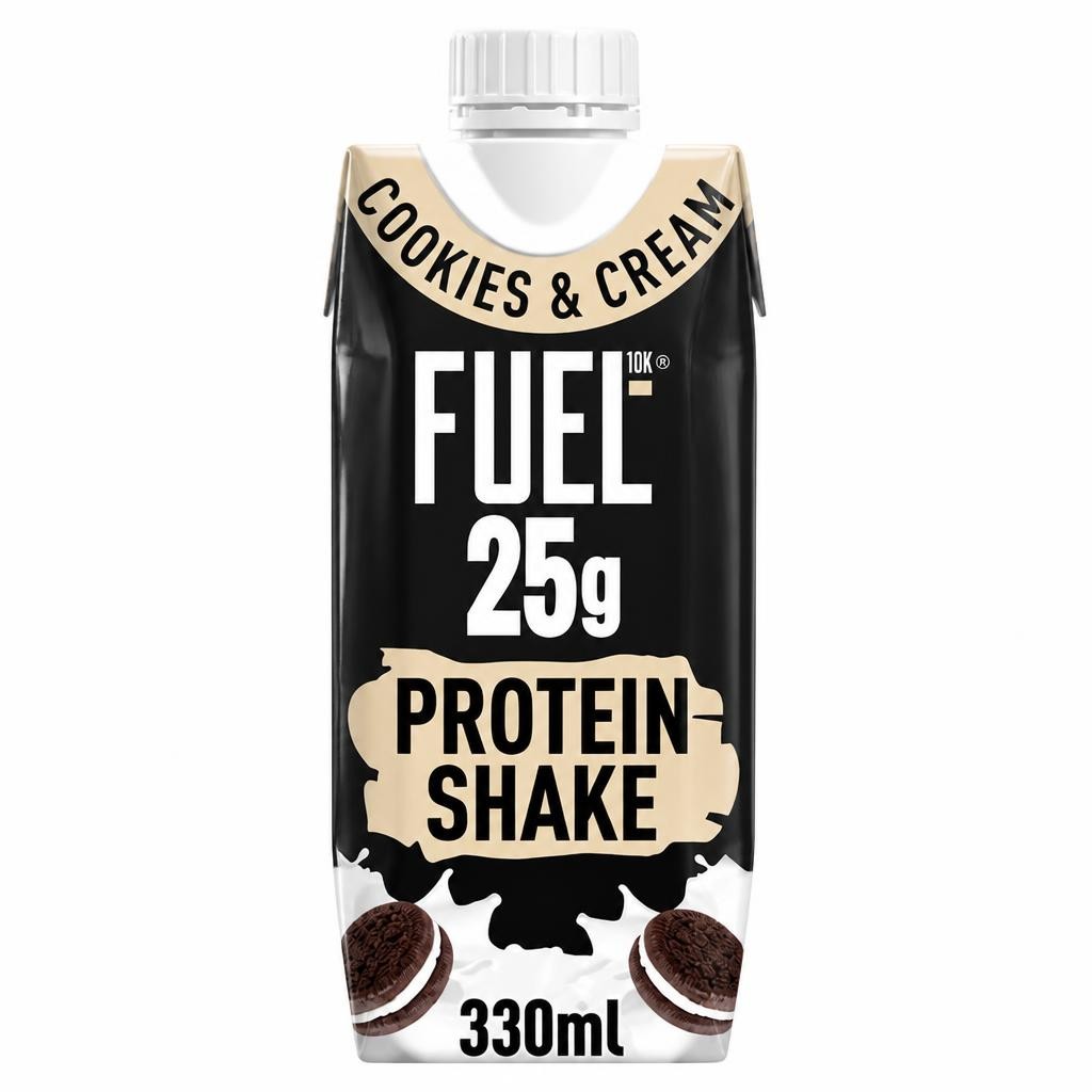 FUEL10K FUEL10K Cookies & Cream 25g High Protein Breakfast Shake Drink 330ml