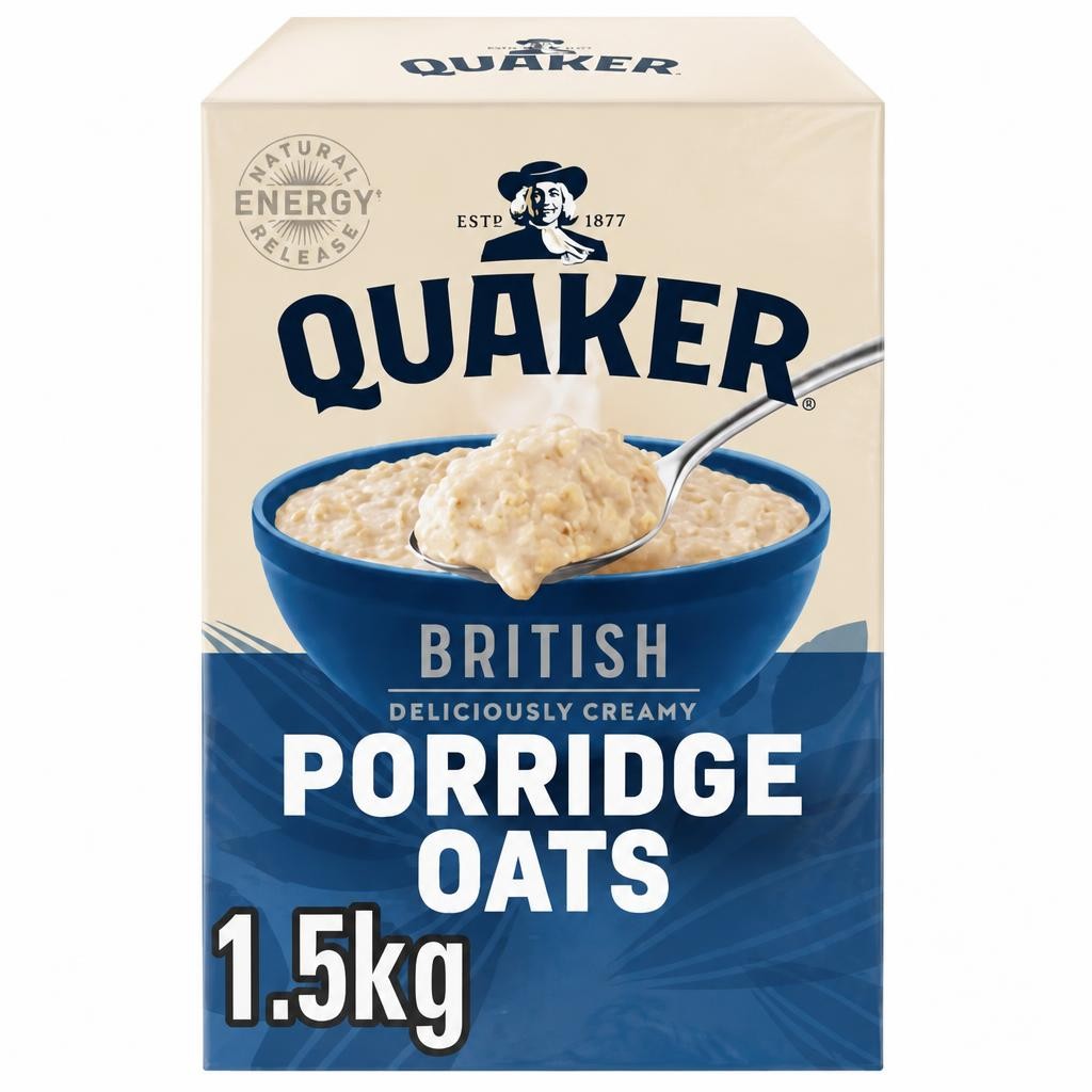 Quaker British Porridge Rolled Oats 1.5kg