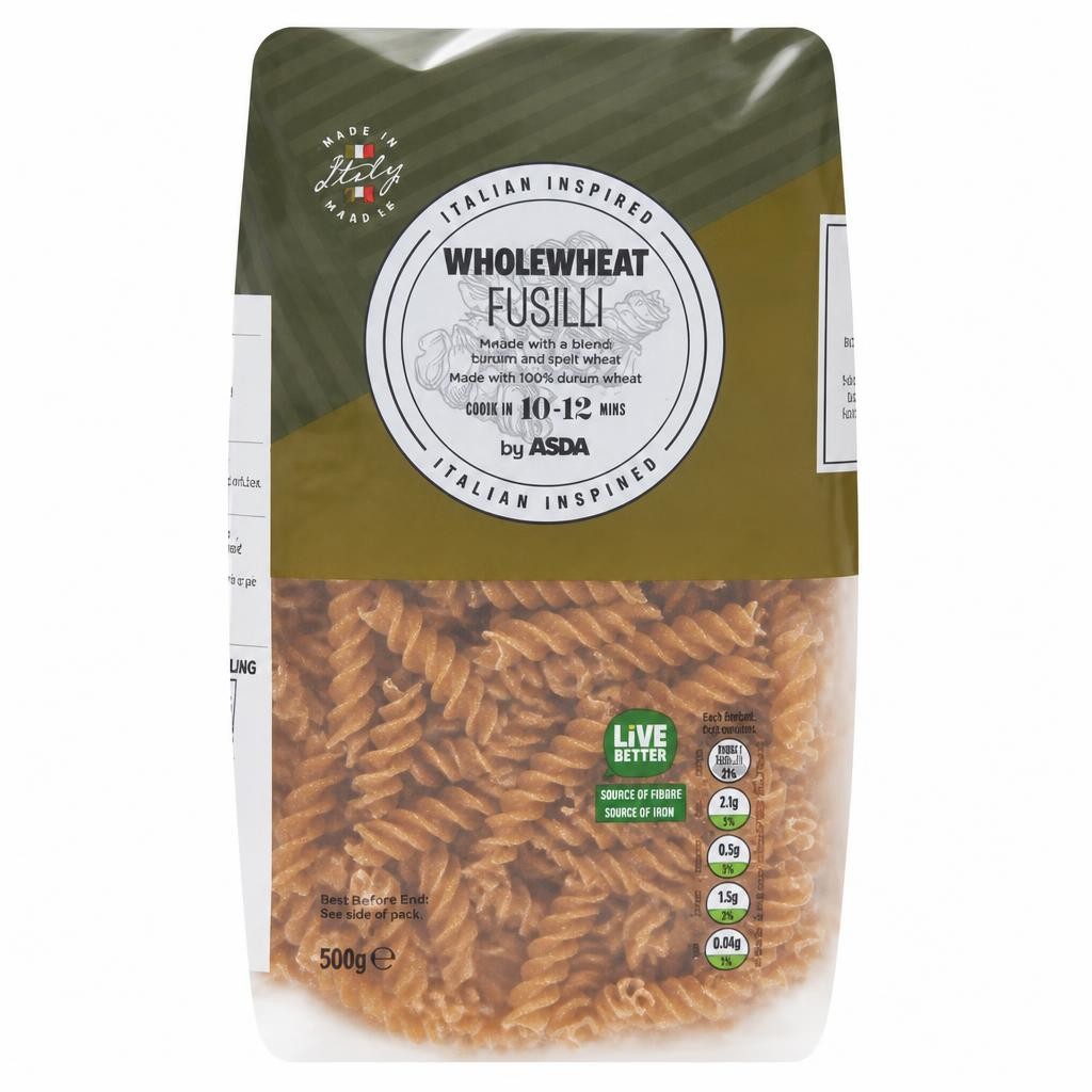 ASDA Wholewheat Fusilli 500g