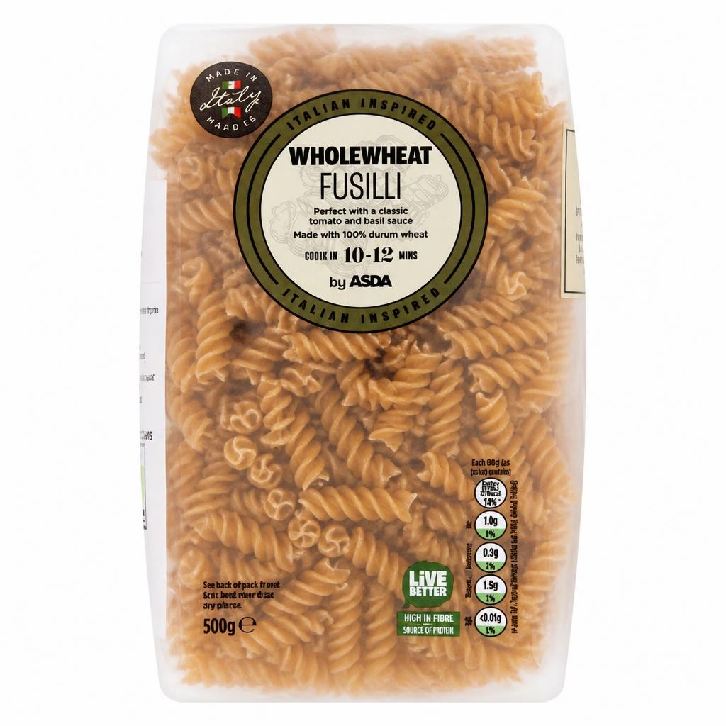 ASDA Wholewheat Fusilli 500g