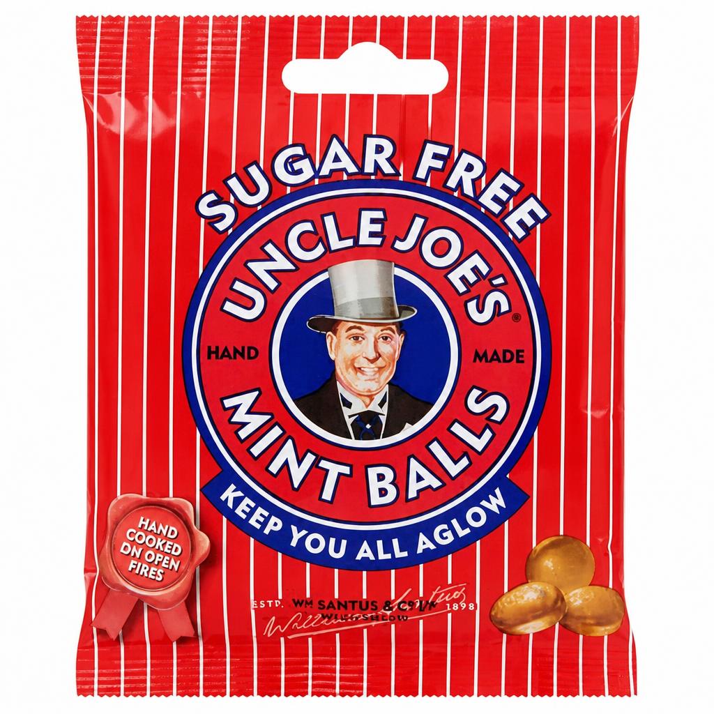 Uncle Joe's Sugar Free Mint Balls 60g