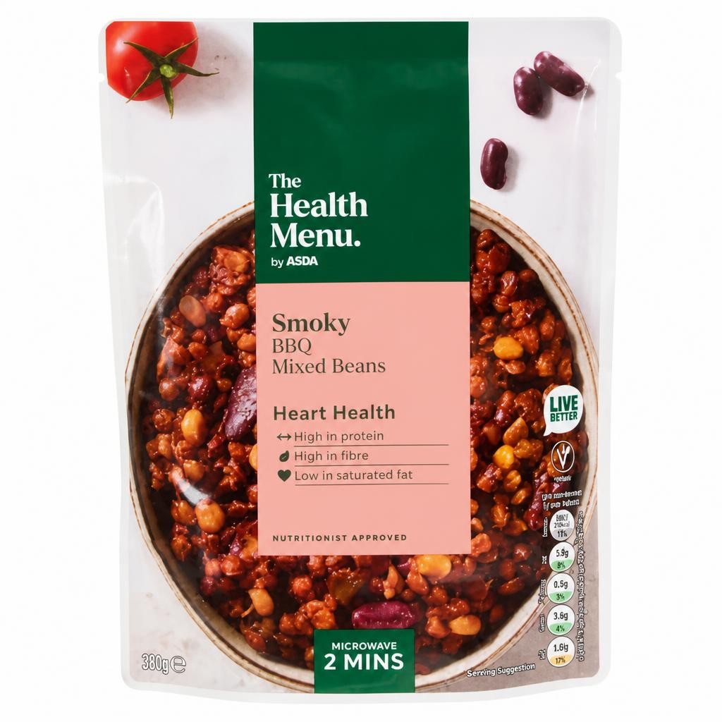 The Health Menu by ASDA The Health Menu Smoky BBQ Mixed Beans 250g