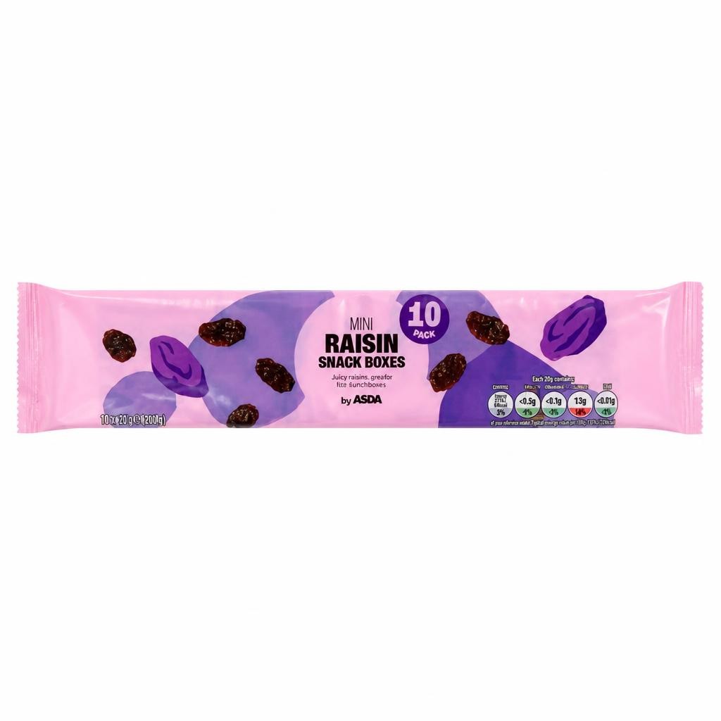 ASDA Mini Raisin Snack Boxes 10 x 14g (140g)