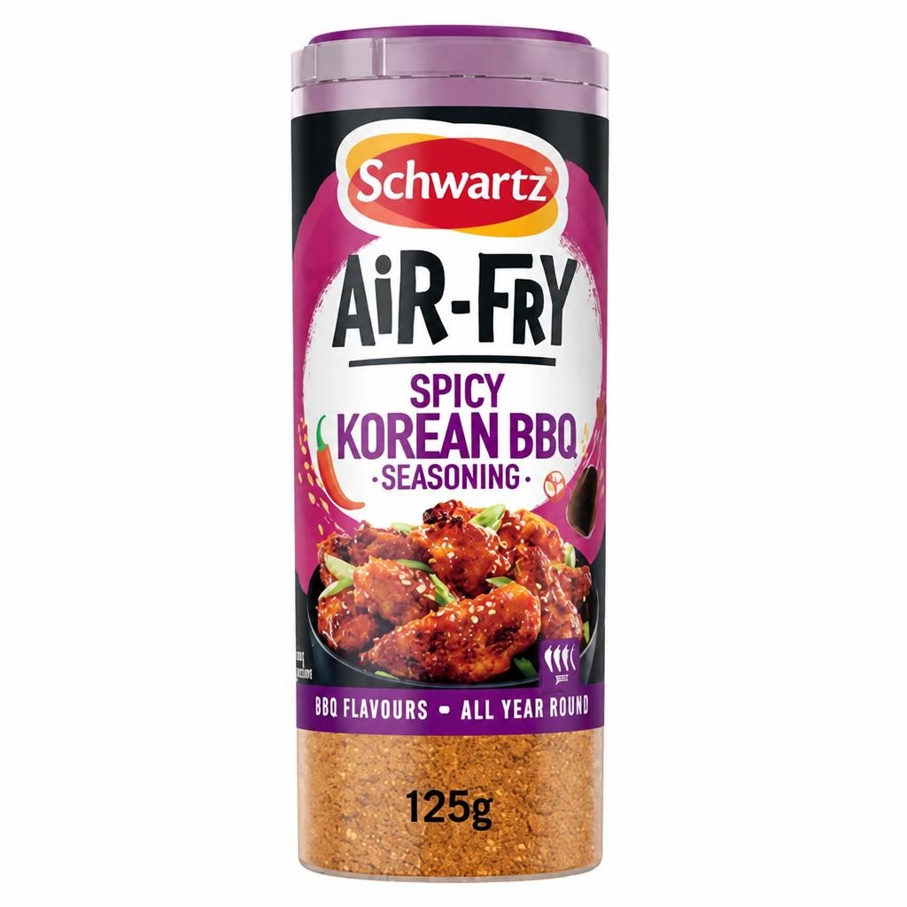 Schwartz Air Fryer Spicy Korean BBQ Seasoning Drum 125g