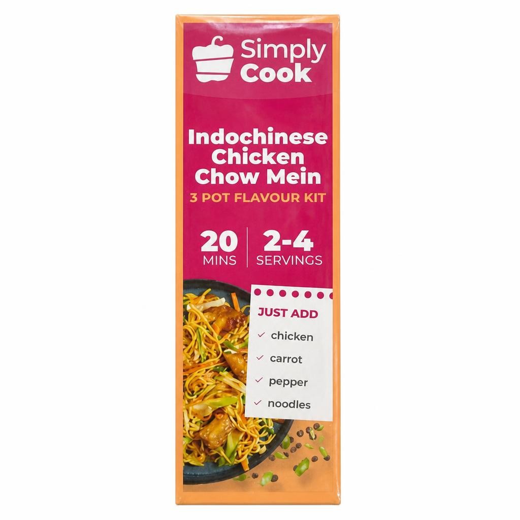 Simply Cook Indochinese Chicken Chow Mein Recipe Kit 52g