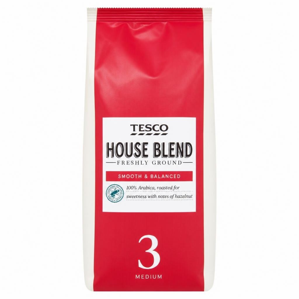 Tesco House Roast & Ground Coffee 227G