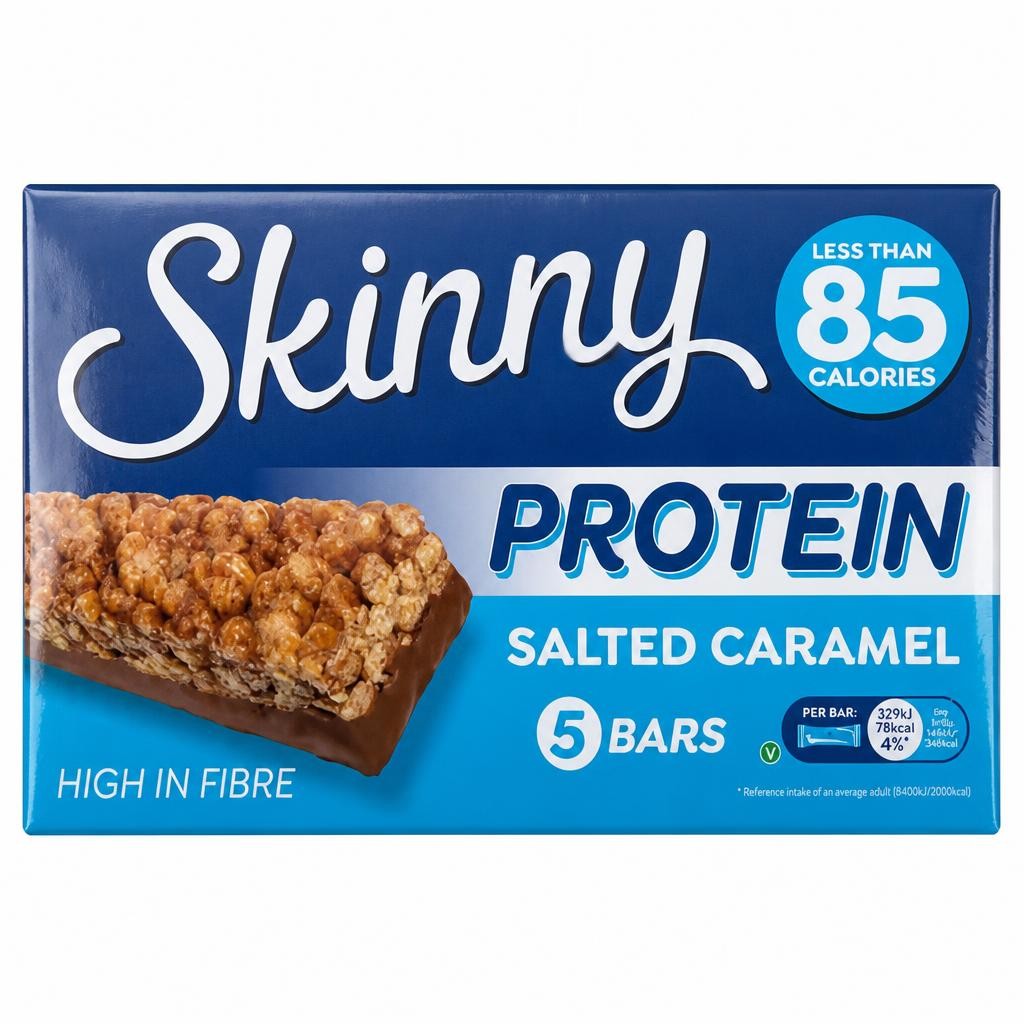 Skinny Brands Protein Salted Caramel Bars 5 x 20g