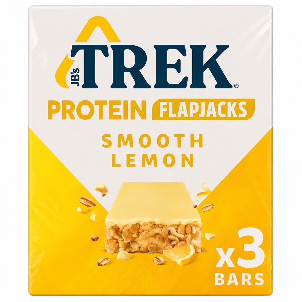 Trek Protein Flapjacks Smooth Lemon 3 x 40g