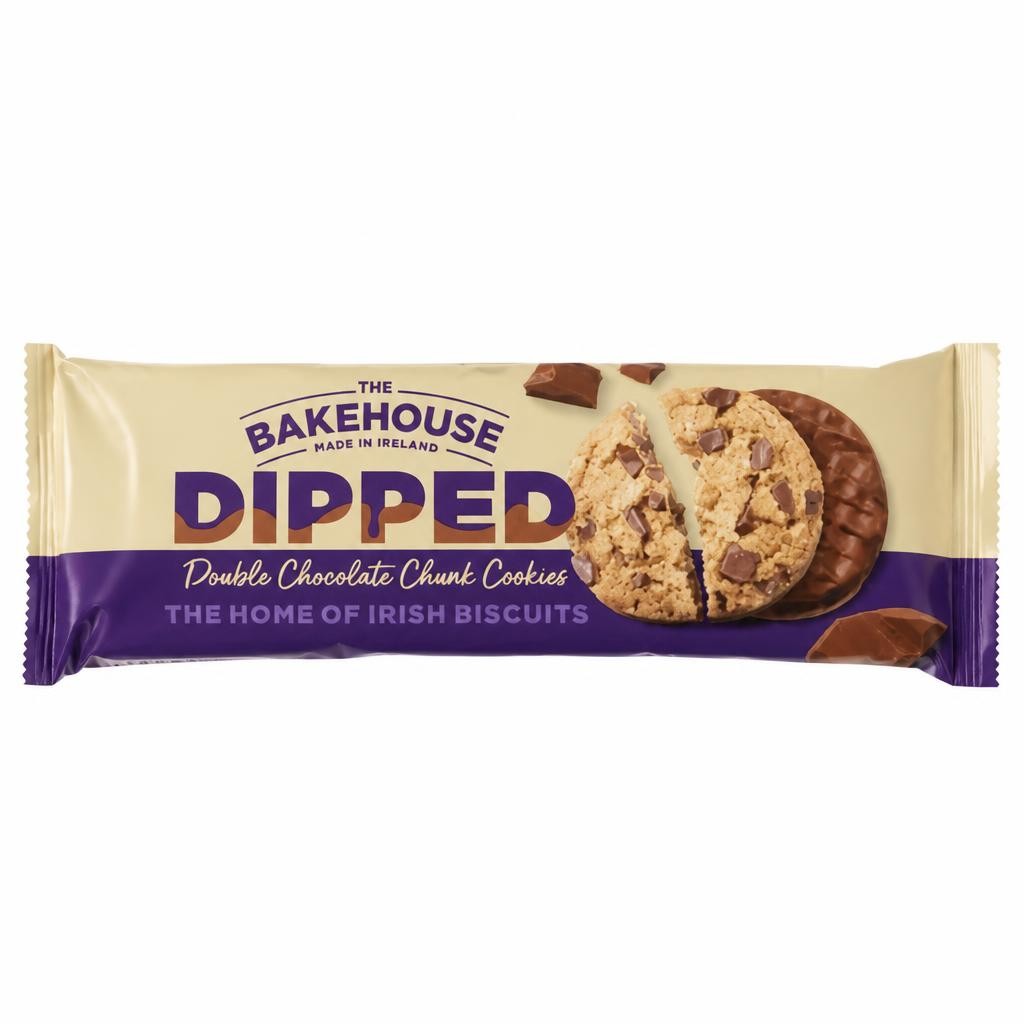The Bakehouse Dipped Double Chocolate Chunk Cookies 230g