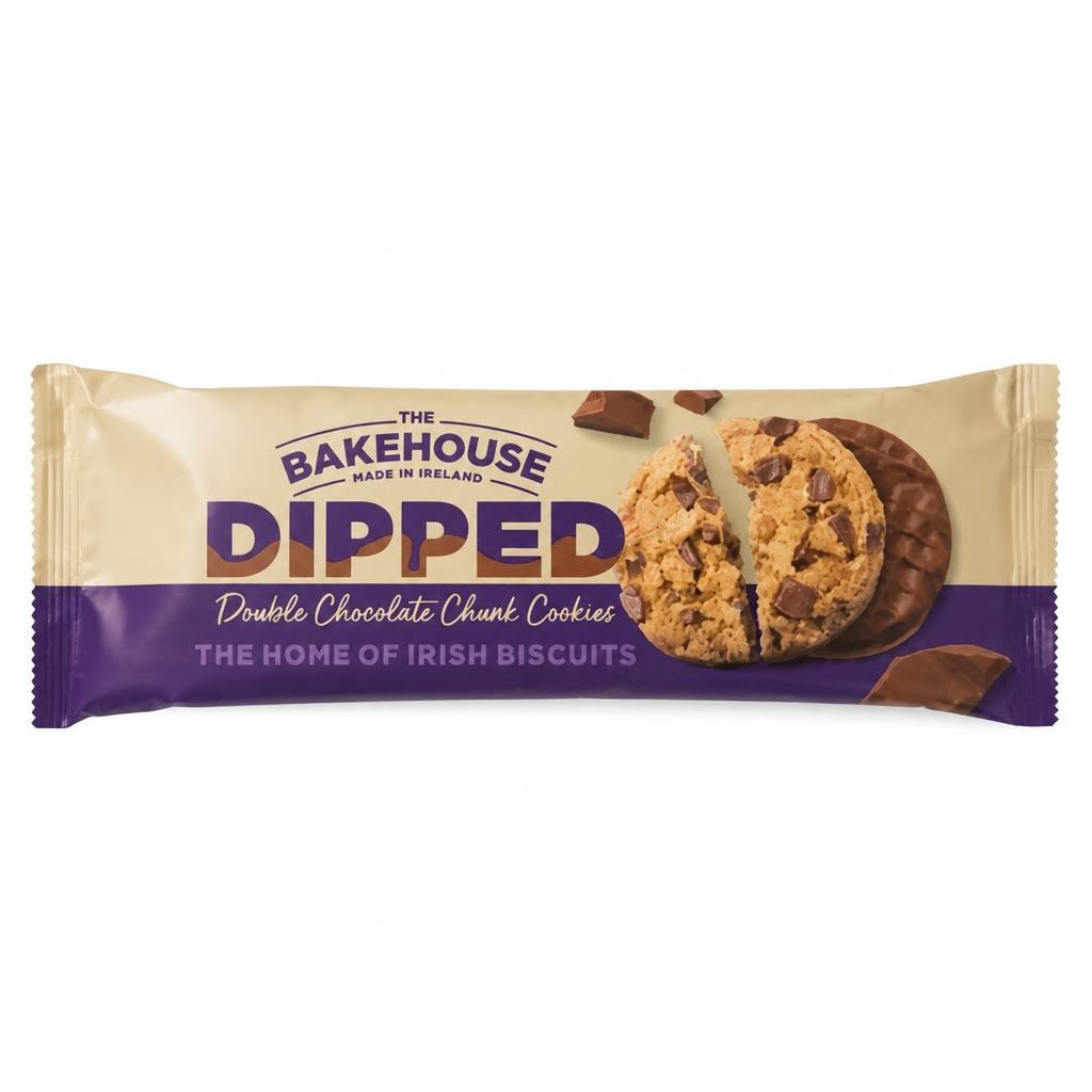 The Bakehouse Dipped Double Chocolate Chunk Cookies 230g
