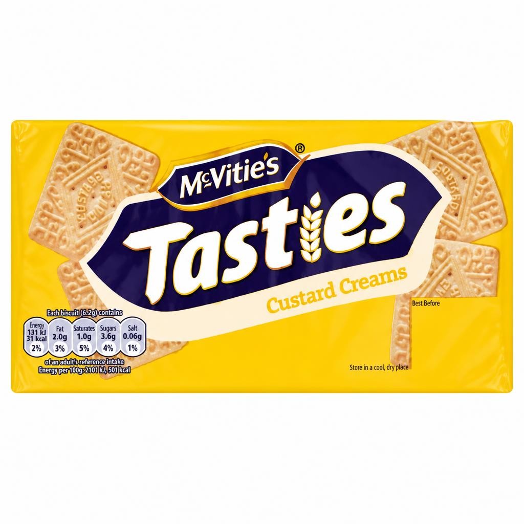 McVitie's Tasties Custard Cream Biscuits 300g