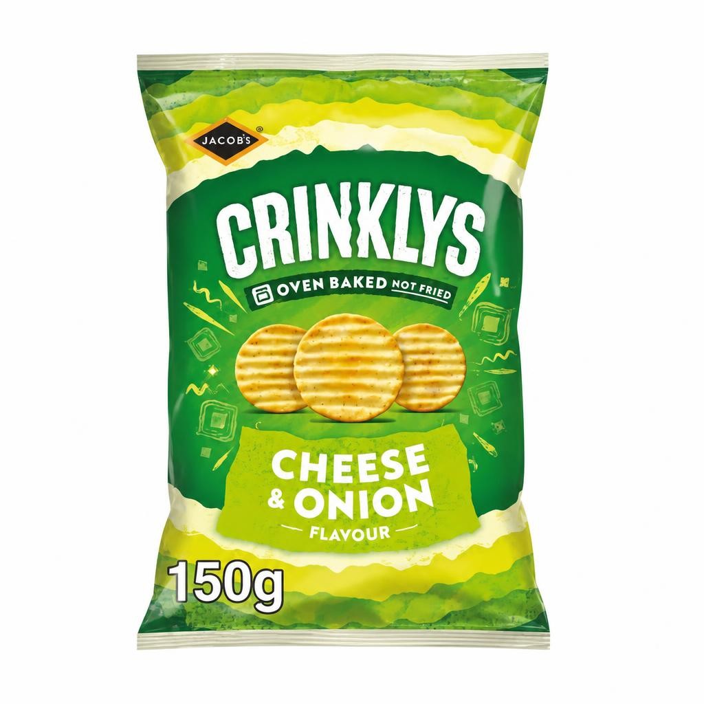 Jacob's Crinklys Cheese & Onion 150g