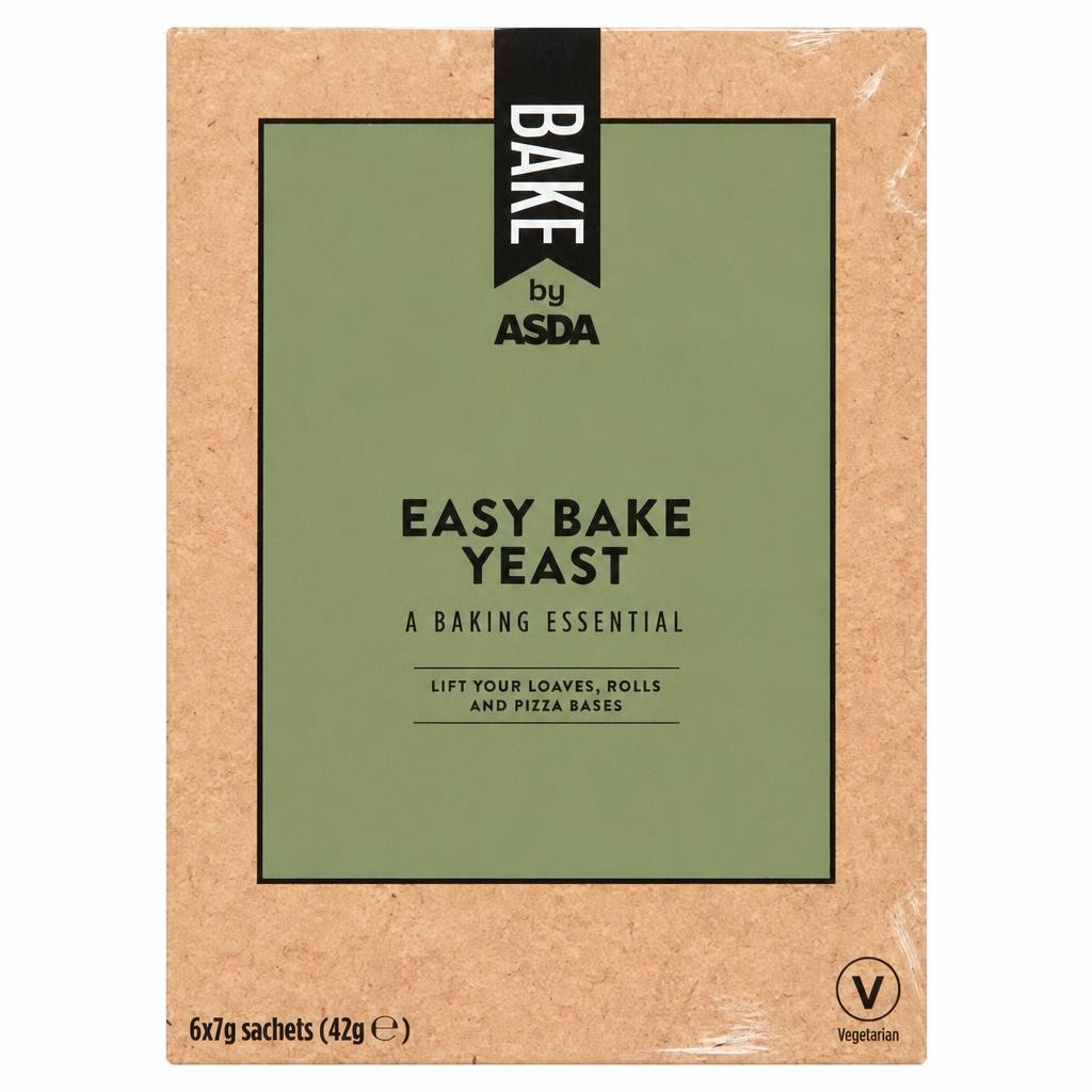 BAKE by ASDA Easy Bake Yeast 6 x 7g (42g)