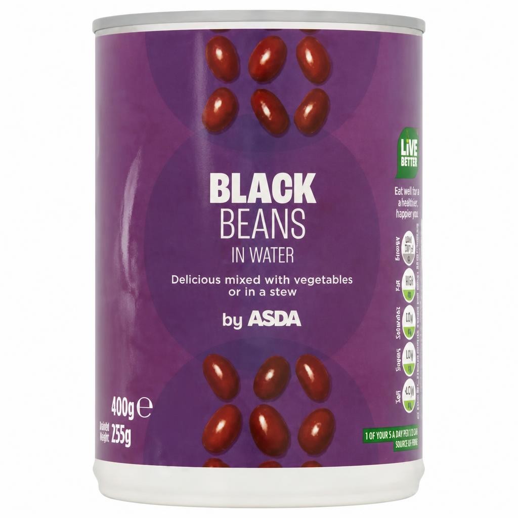 ASDA Black Beans in Water 400g
