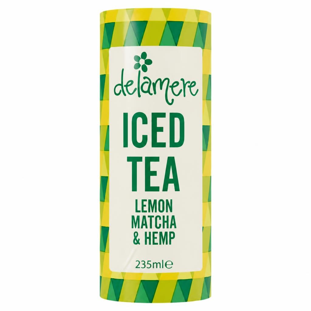 Delamere Lemon Matcha & Hemp Iced Tea 235ml