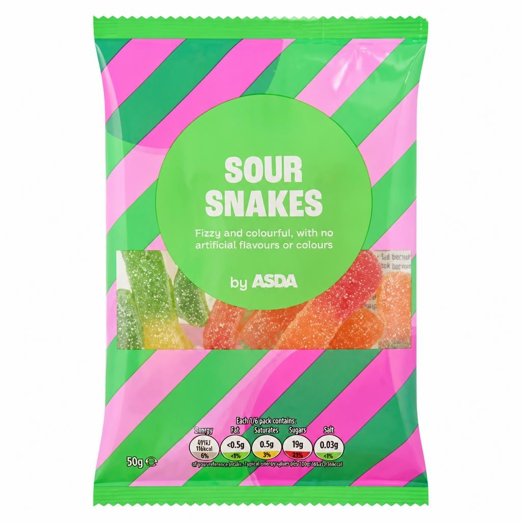 ASDA Sour Snakes 50g