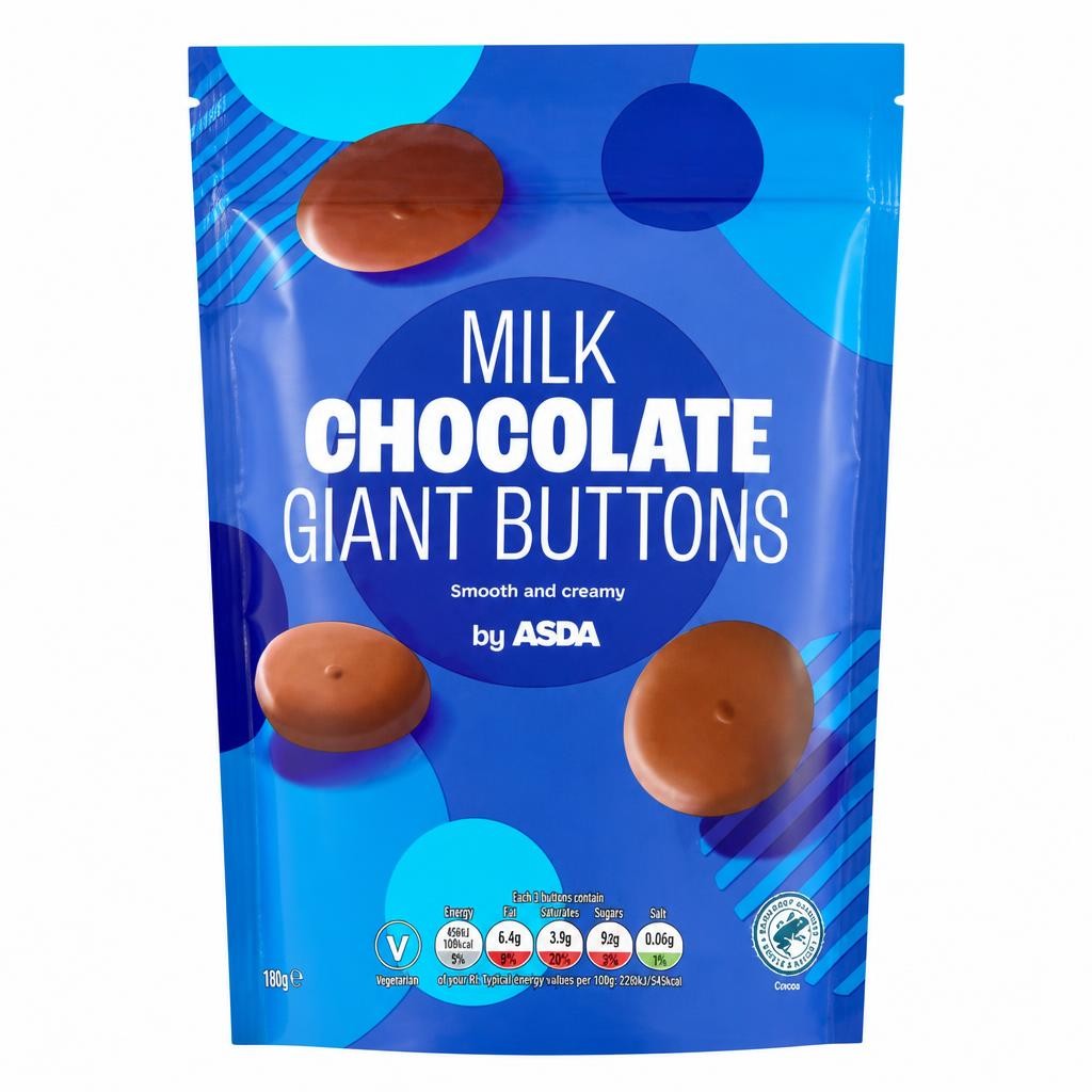 ASDA Milk Chocolate Giant Buttons 110g