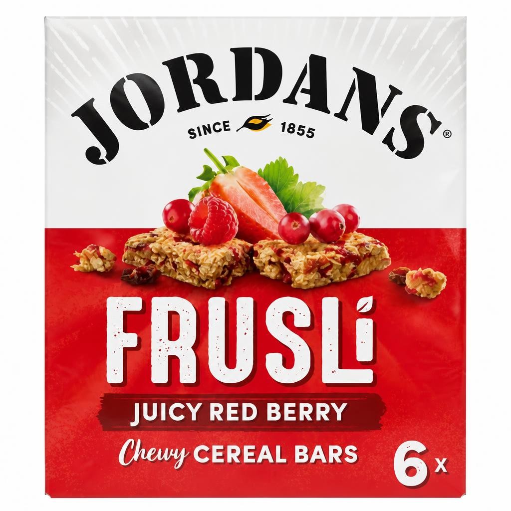 Jordans Frusli Juicy Red Berry Chewy Cereal Bars 6 x 30g (180g)