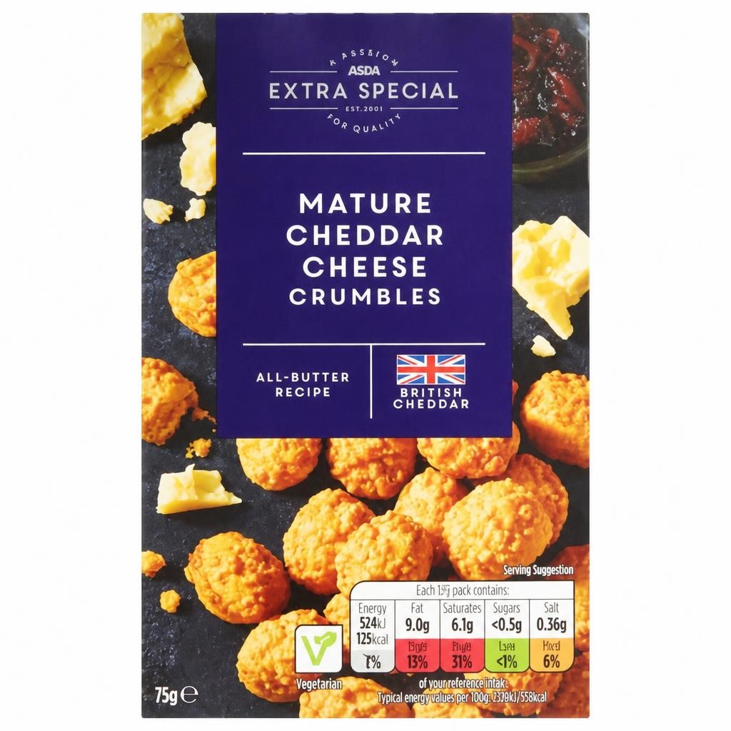 ASDA Extra Special Mature Cheddar Cheese Crumbles 75g