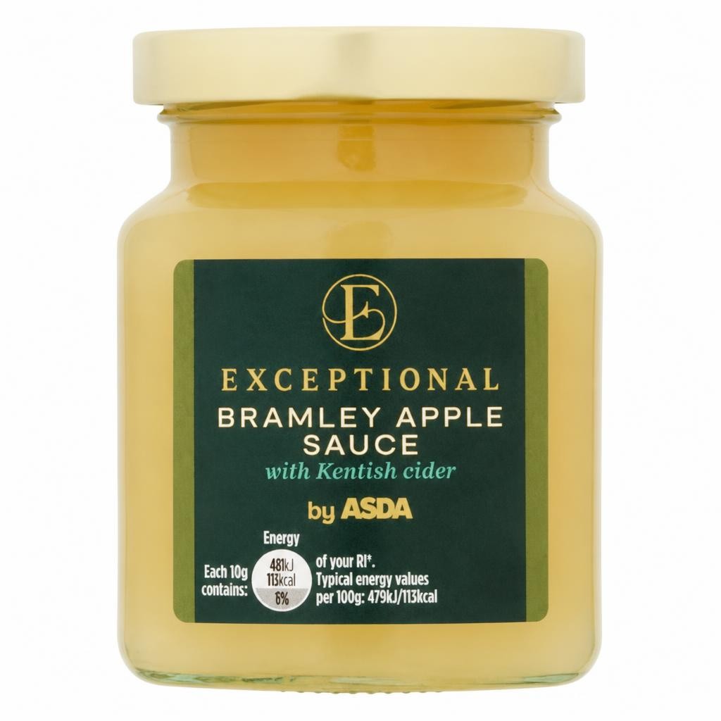 Exceptional by ASDA Bramley Apple Sauce with Kentish Cider 210g