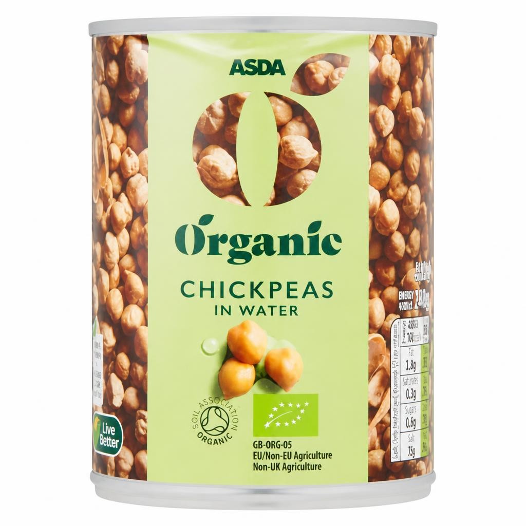 ASDA Organic Organic Chickpeas in Water 400g