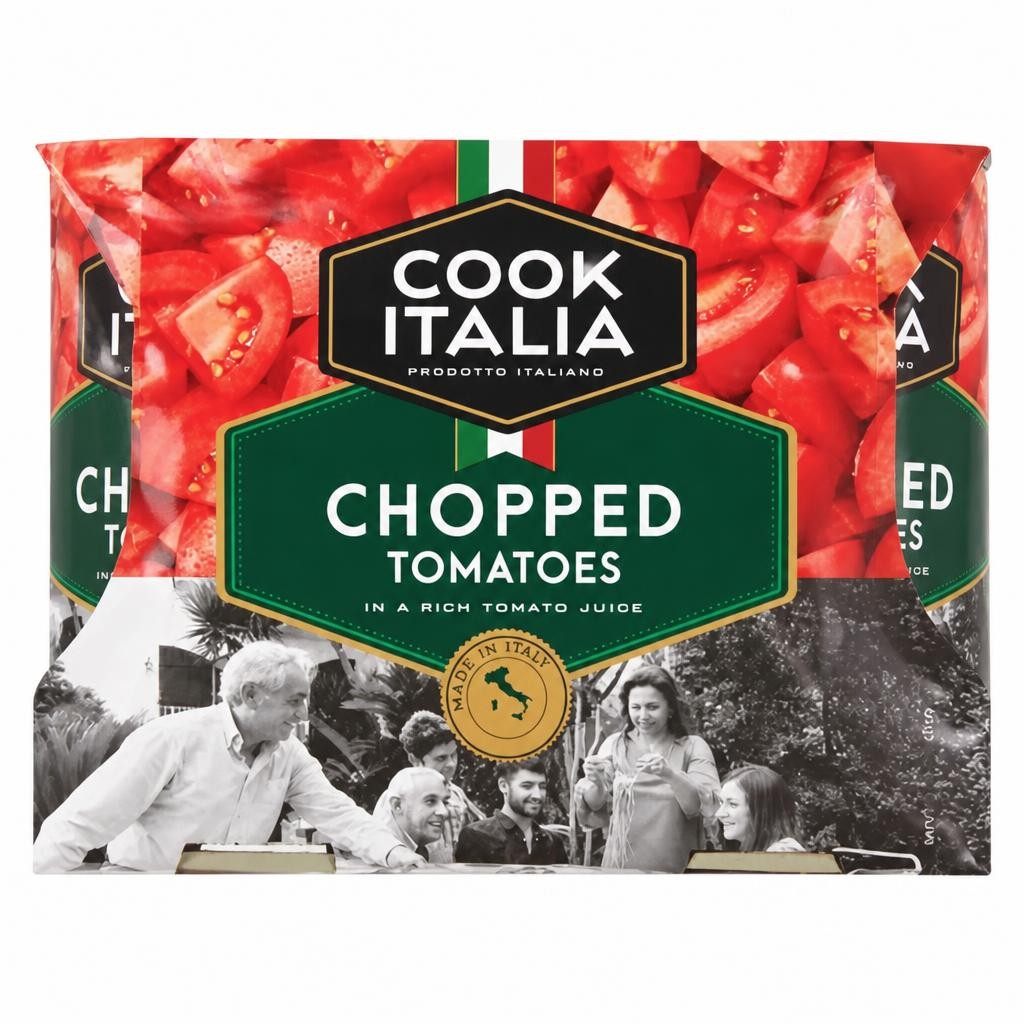 Cook Italian Chopped Tomatoes in a Rich Tomato Juice 4 x 400g (1.6kg)