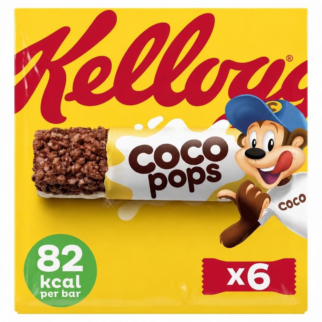 Kellogg's Coco Pops Cereal & Milk Snack Bars 6x20g