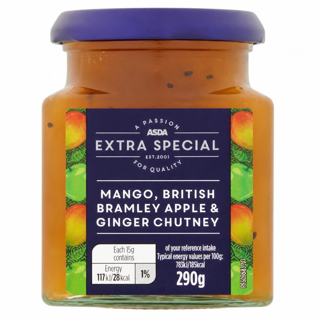ASDA Extra Special EMango, British Bramley Apple & Ginger Chutney 290g