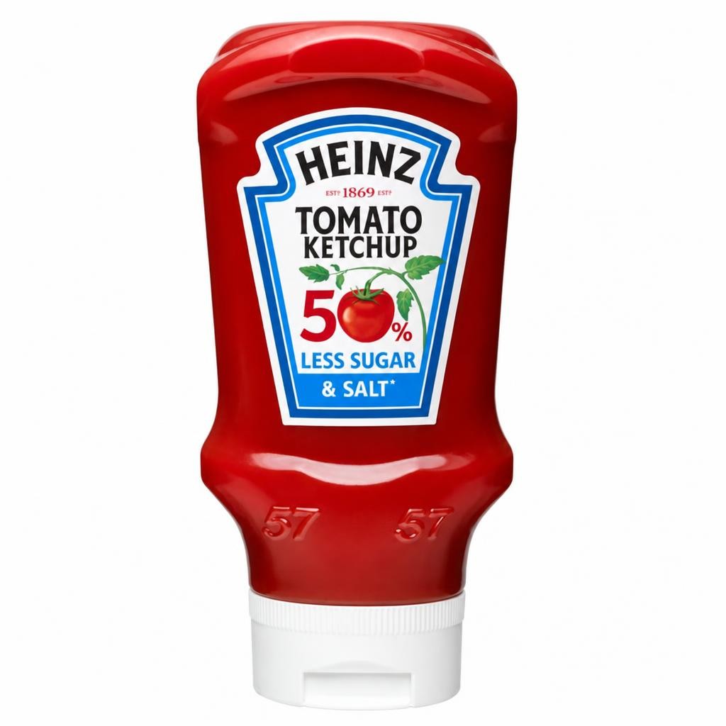Heinz Tomato Ketchup 50% Less Salt & Sugar 400ml